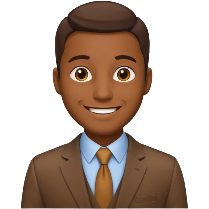 man with brown suit emoji