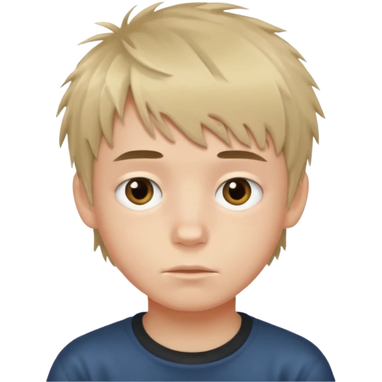 boy with messy fringe emoji