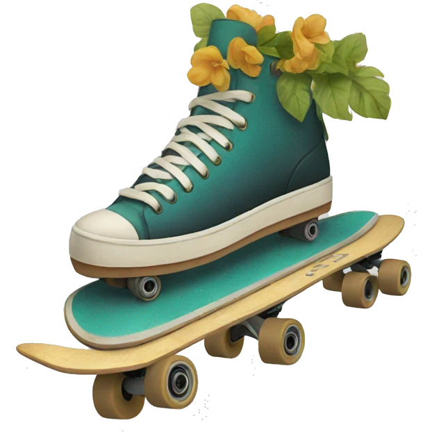 skate painted like earth emoji