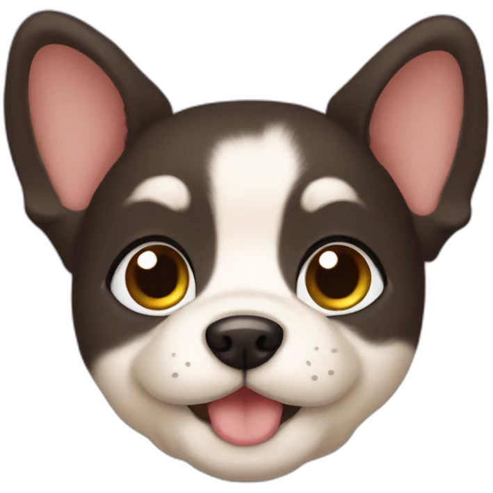 Cute puppy face human emoji