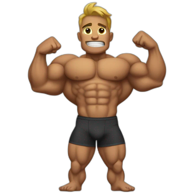 Bodybuilding arms emoji
