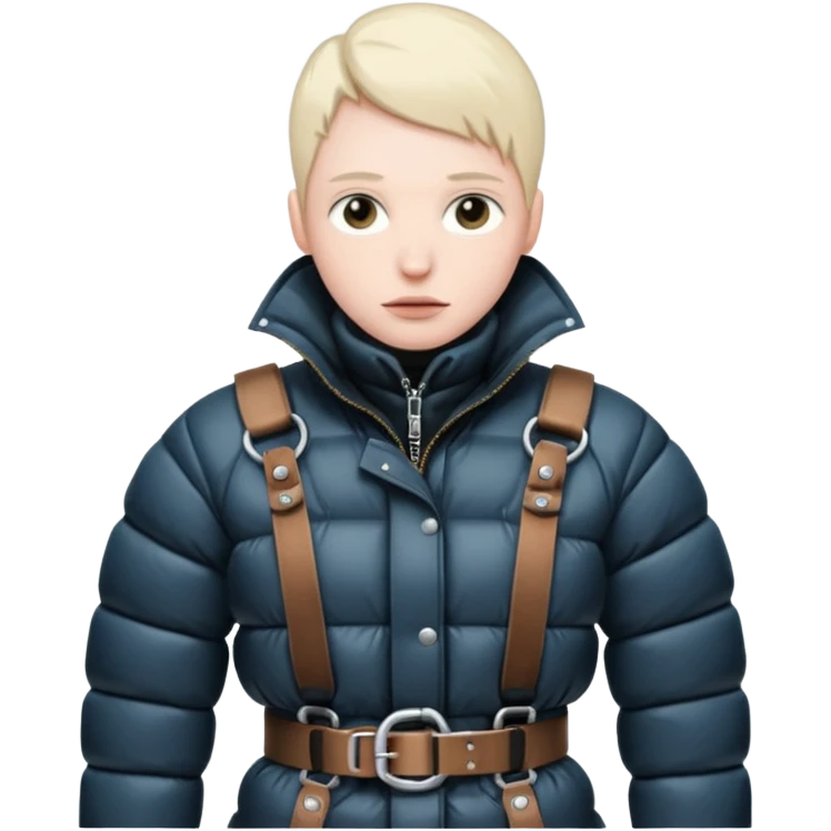 down jaacket bondage emoji