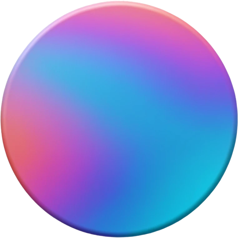 
coin color in in gradient of turquoise, blue, pink, purple, and coral metal texture
Rotate coin 90 degree  3d effect emoji