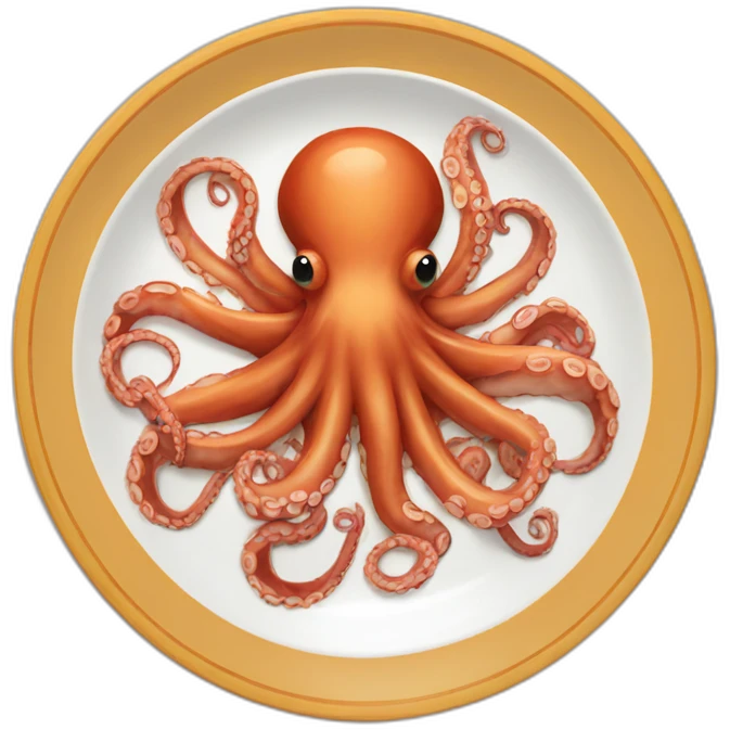 pulpo food plate emoji