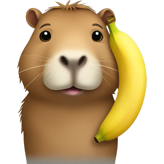 capybara with a banana  emoji
