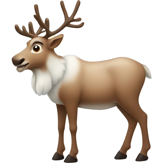 Reindeer in snow  emoji