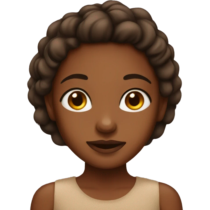 50% brown skin girl  emoji