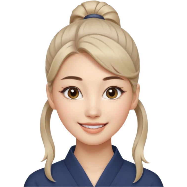 ผู้หญิงรูปหน้า
ดวงตา: สีเทาใส ไล่เฉดอ่อนเข้ม มีไฮไลต์เล็ก ๆ ทำให้ดูเฉียบ
ชั้นตา: สองชั้นชัด ปลายหางตาเฉียงขึ้นเล็กน้อย
ขนตา: ยาว งอน เน้นความคม
คิ้ว: สไตล์สาวเกาหลีสายเท่
ริมฝีปาก: ทรงกระจับบาง ยิ้มมุมปากเดียว
ผิว: ขาวอมเบจ ผิวแมตต์เรียบ
ผมหางม้าสูงตึง emoji