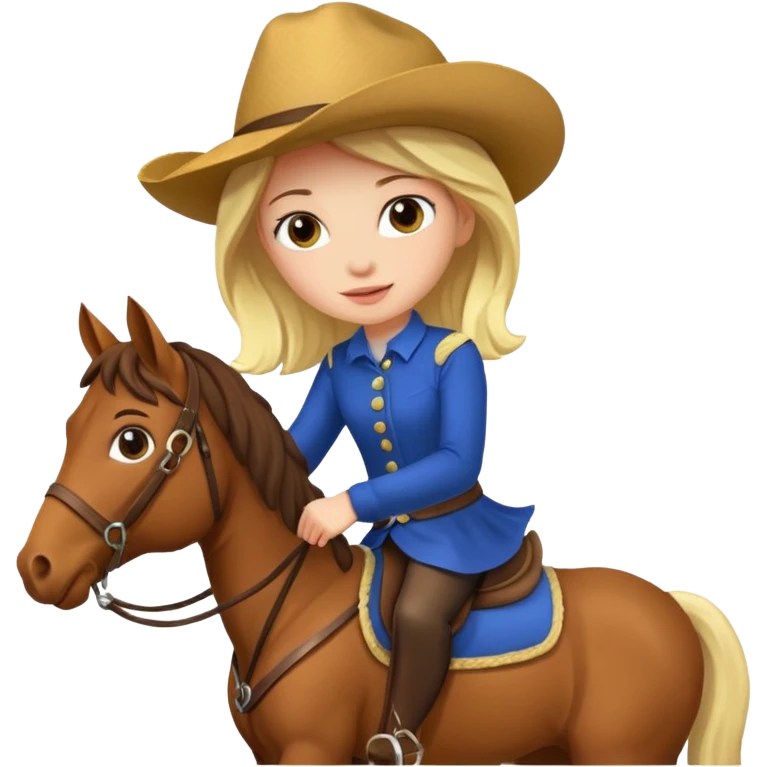 Girl riding a horse  emoji