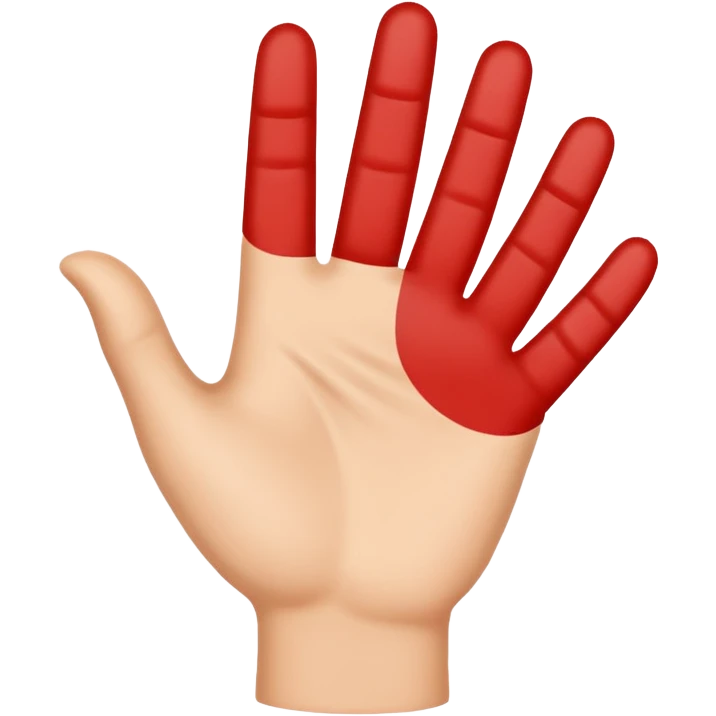 hand waving emoji