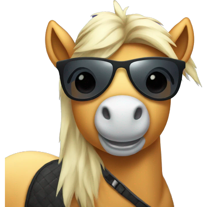 Pony wearing sunglasses  emoji