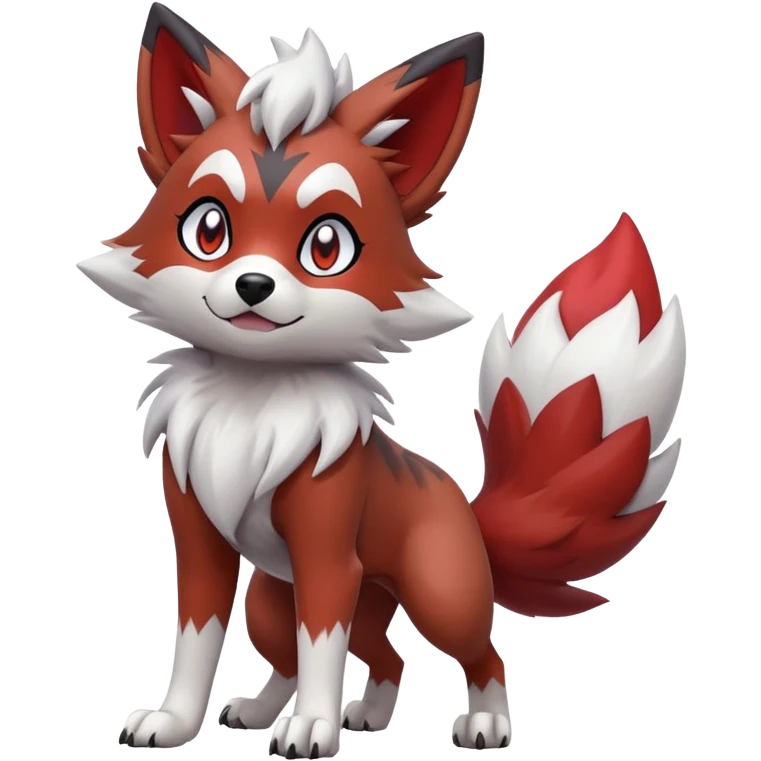  Lycanroc-Zorua-hybrid (Full body) emoji