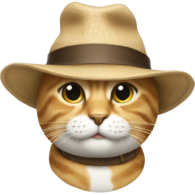 Cat with hat emoji