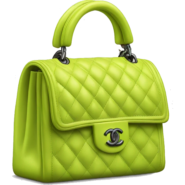 Chartreuse Chanel bag emoji