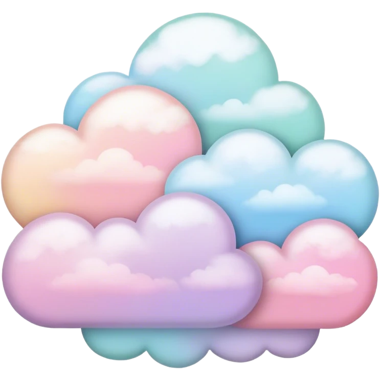 Pastel clouds emoji