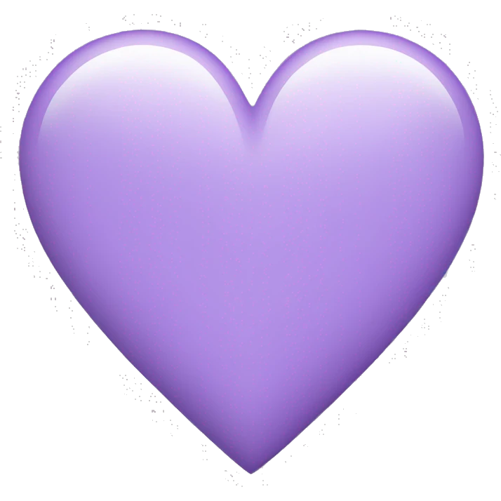 Light purple heart emoji