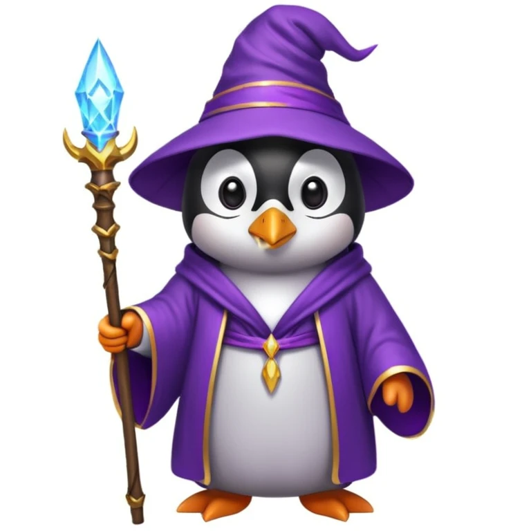 Penguin Wizard emoji