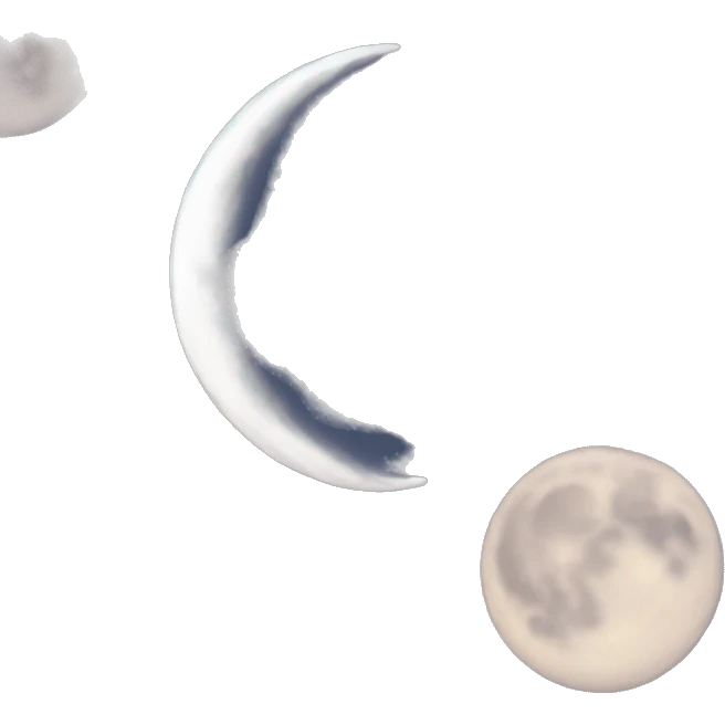 Pretty moon emoji