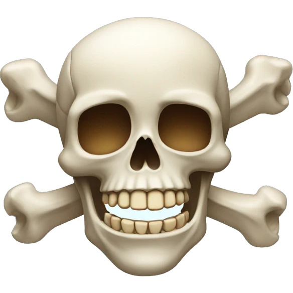 Skull and Bones Laughing emoji