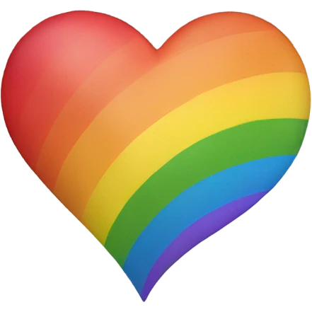 Rainbow heart  emoji