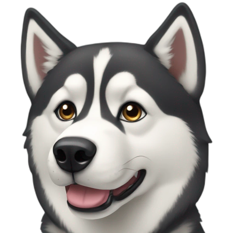 Siberian husky emoji
