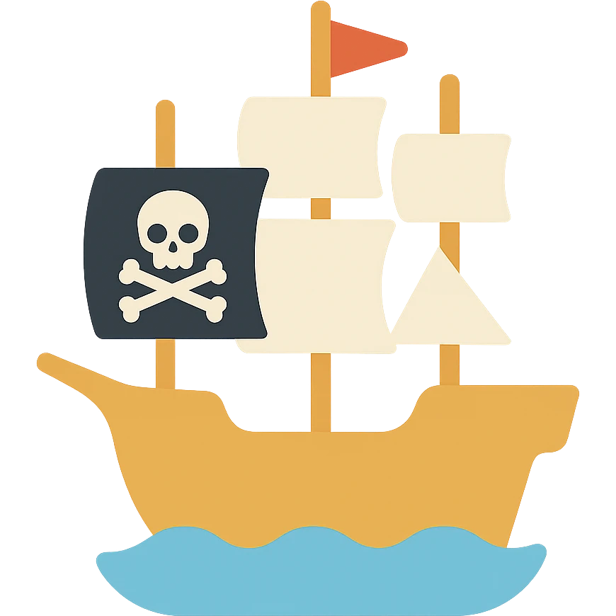 pirate ship emoji