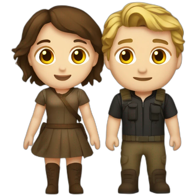 Katniss everdeen et peeta mellark emoji