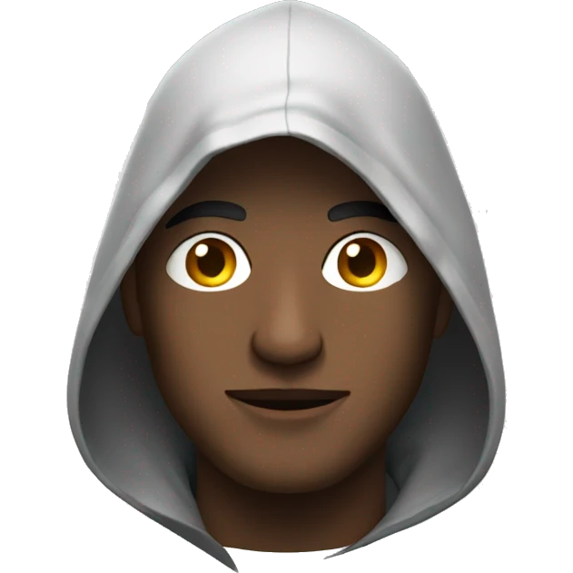 man with hood emoji