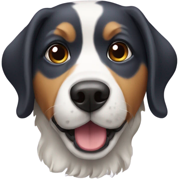 Colorful dog emoji