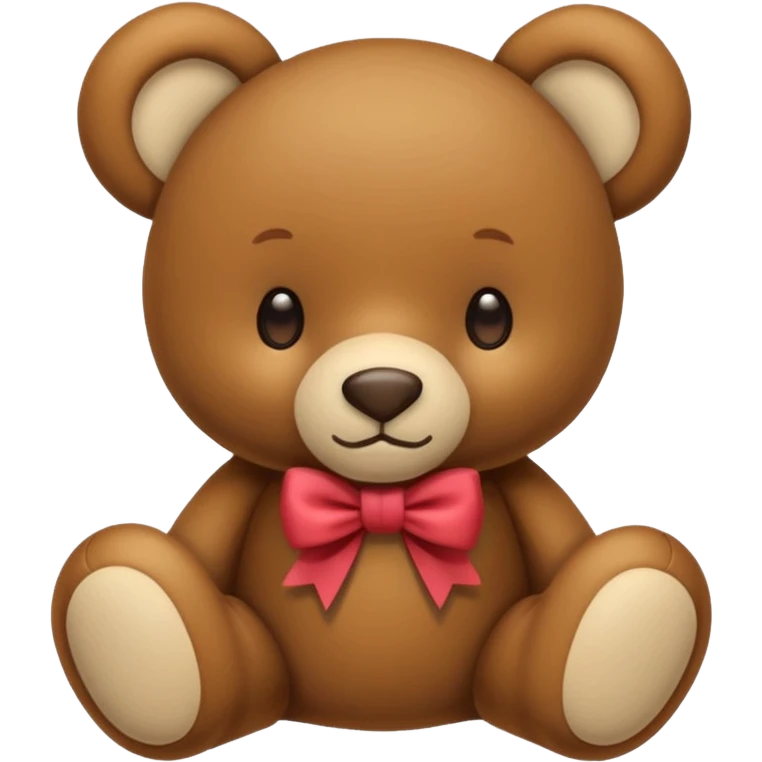 Nounours avec noeu emoji