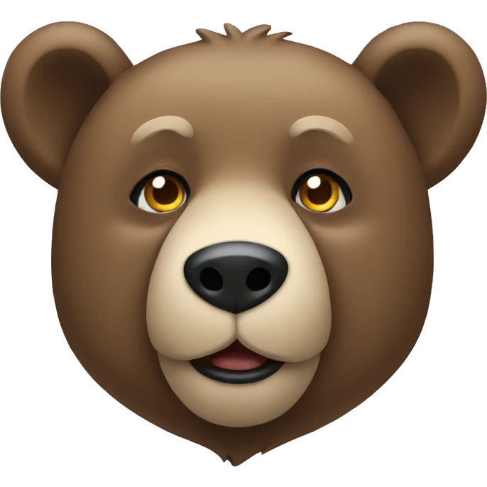 Bear with  color blue emoji