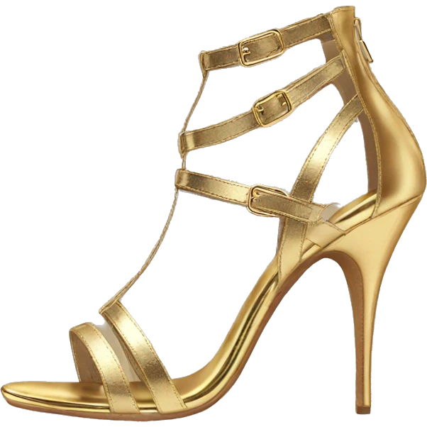 Golden sandal strappy heels emoji