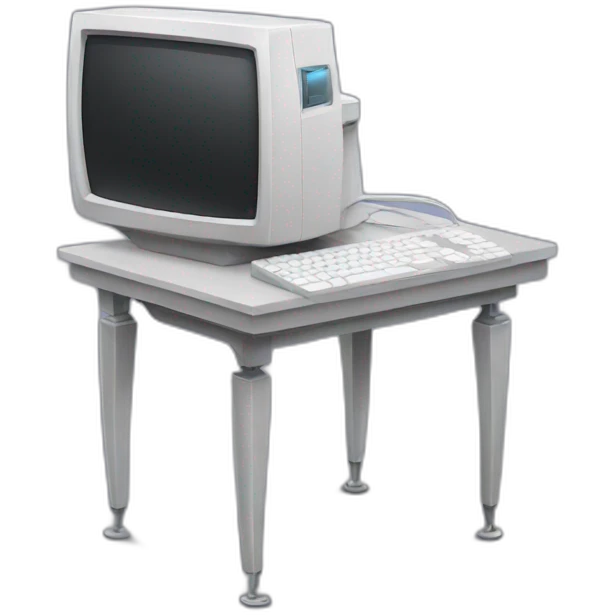 Computer With legs emoji