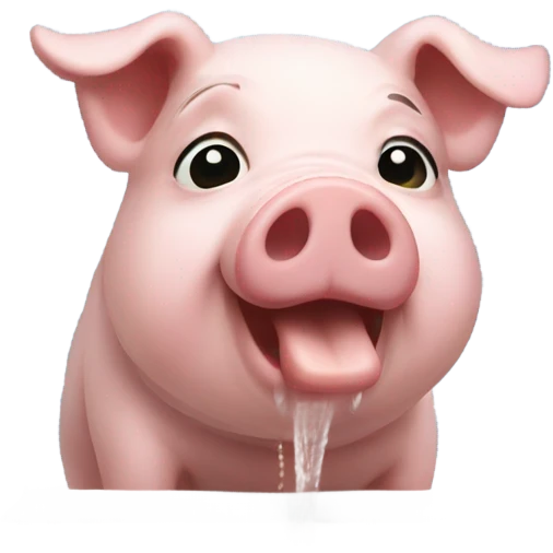 Pig in shower emoji