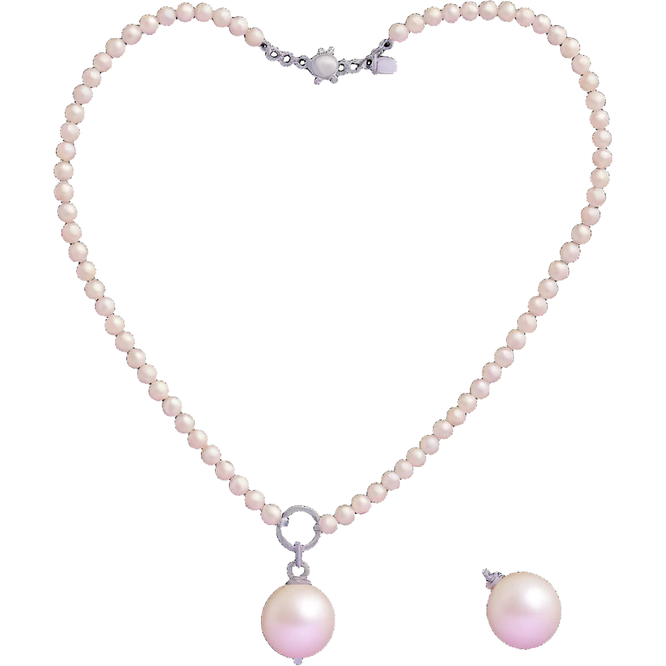 futuristic preppy accessory pack with smart pearl necklace and digital plaid pattern emoji