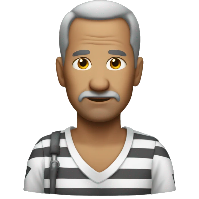 middle-aged prisoner emoji