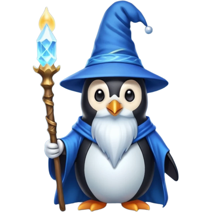 Penguin Wizard emoji