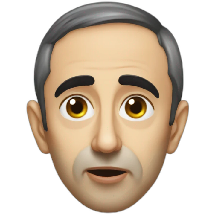 Éric Zemmour eating shit emoji