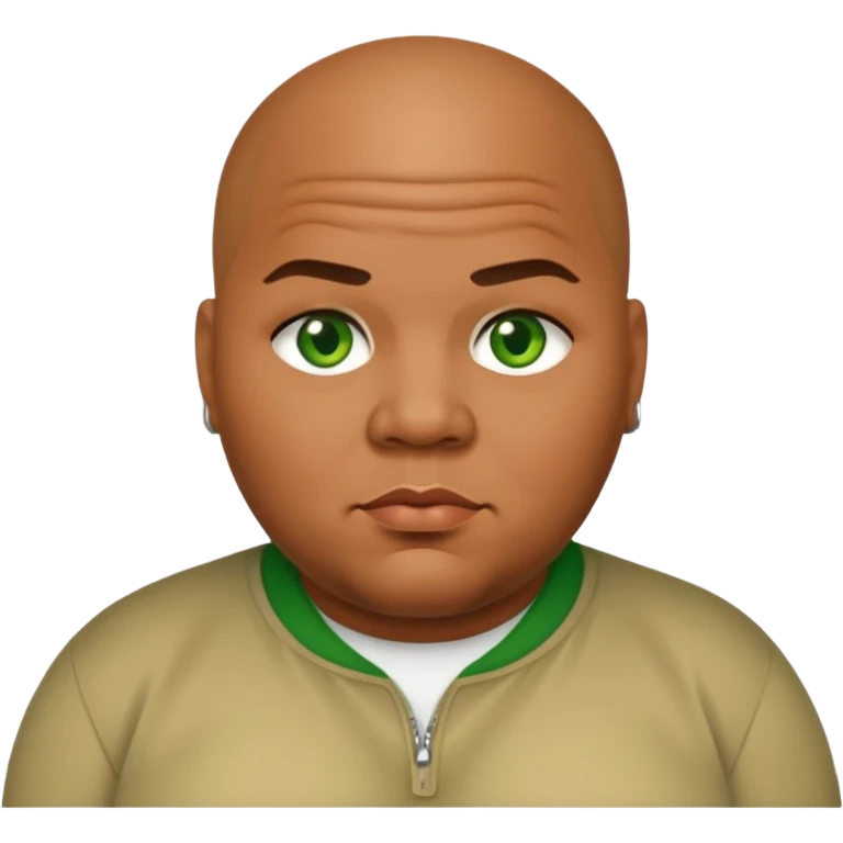 Fat Joe with green eyes emoji