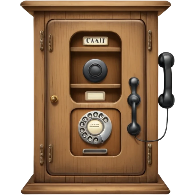 old telephone cabinet emoji
