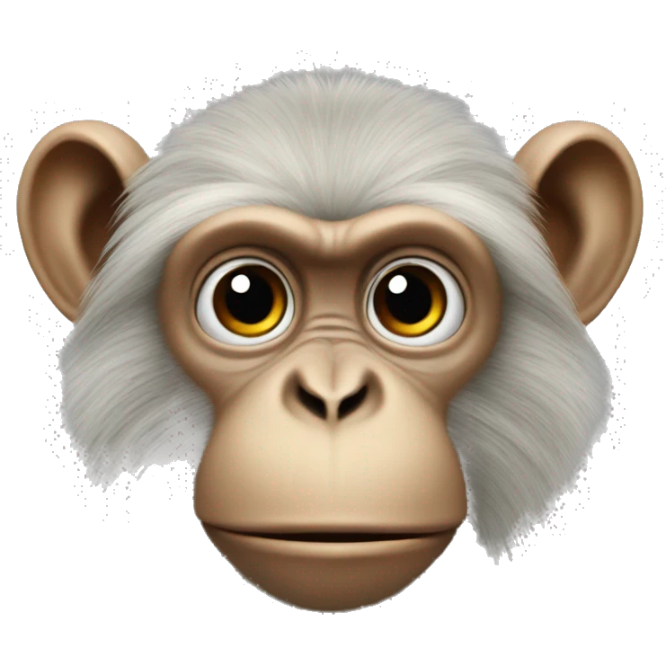 Ukrainian-Monkey. crested head, long whiskers  emoji