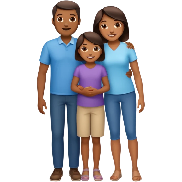 all light full body family emoji