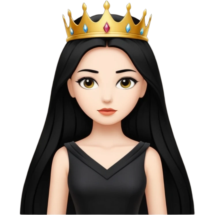 คาแรกเตอร์: ผู้นำ มั่นคง ออร่าแรง
ลุคอิโมจิ:

สายตาคม มั่นใจ

ผมยาวเรียบหรู
ผิวขาว

ชุดเดรสเรียบแพง

ท่ายืนสง่า
ฟีล: queen energy emoji