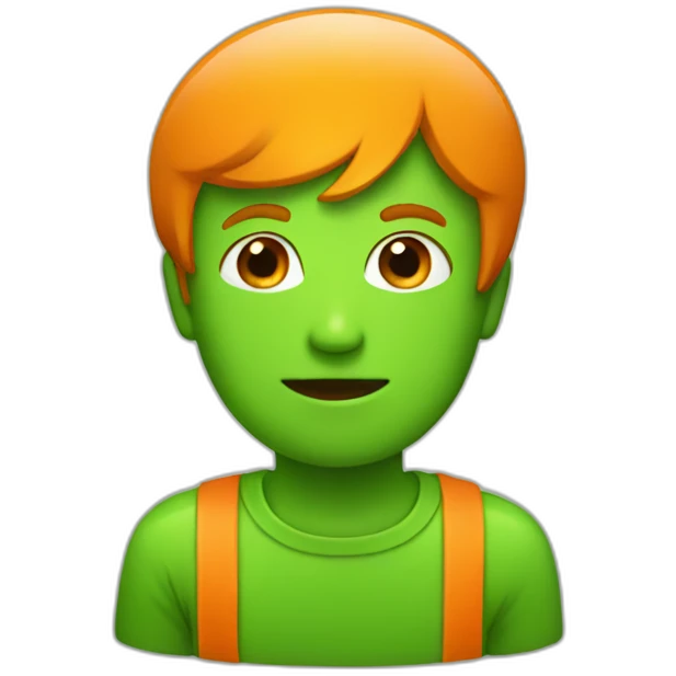 green orange emoji