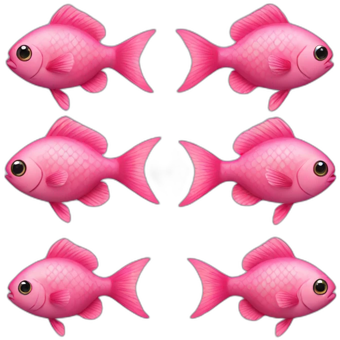Pink fish emoji