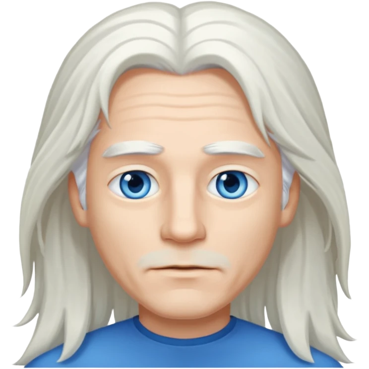 LONG WHITE HAIR MAN emoji