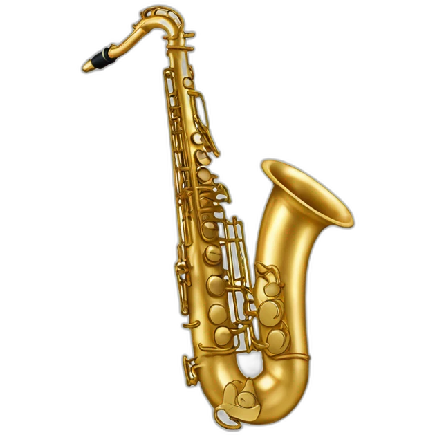 Un saxophone sur une baleine emoji