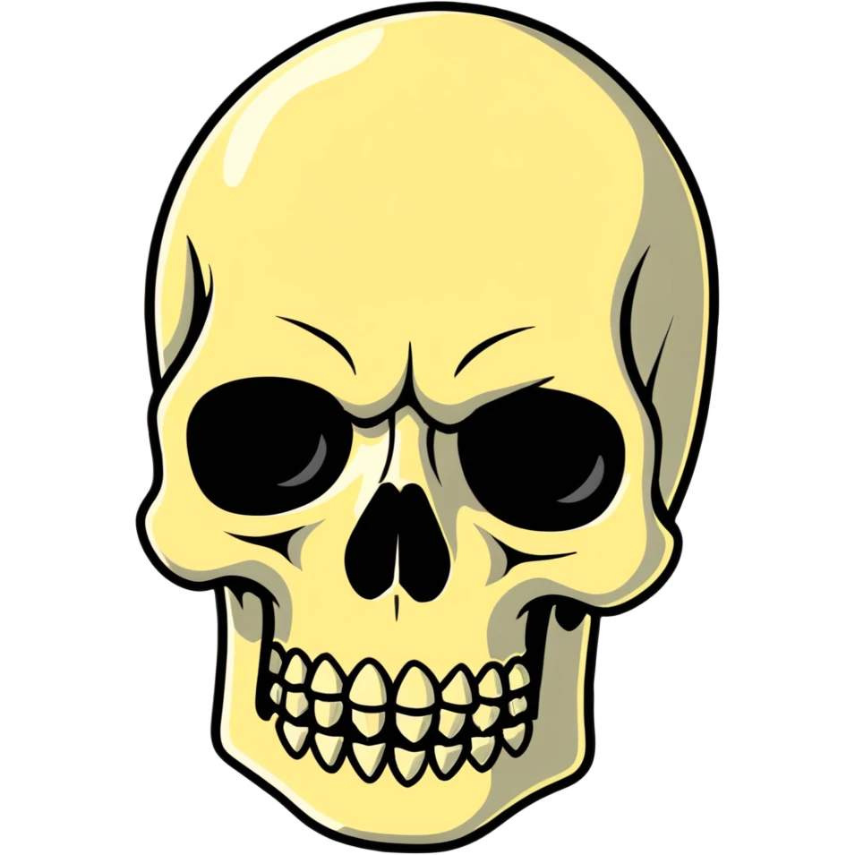 skull face emoji