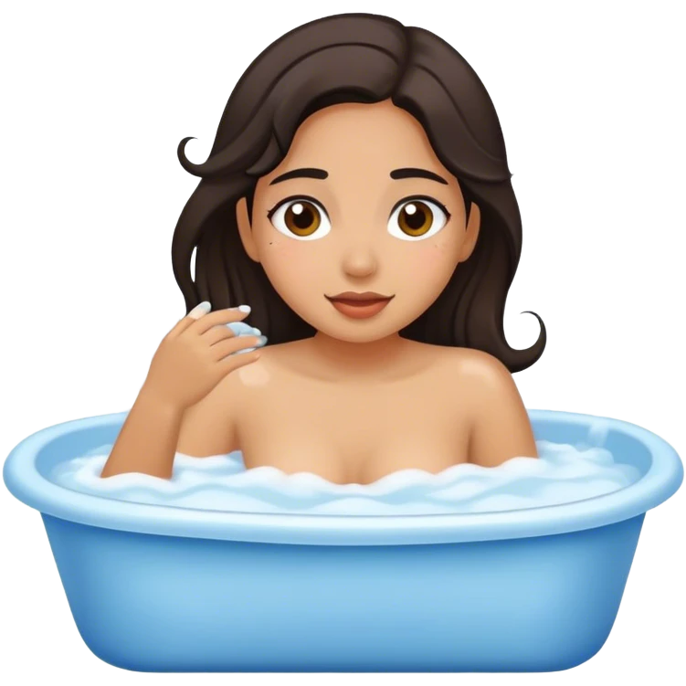 Chica bañándose emoji