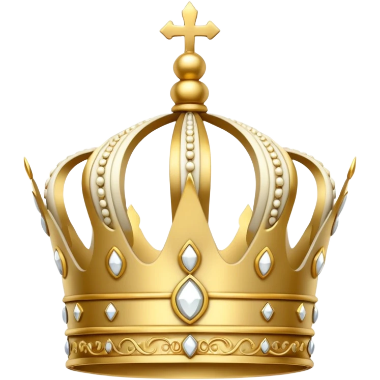 white crown emoji